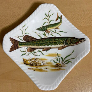 Royal Adderley Floral Bone China Small Fish Trout Trinket Dish